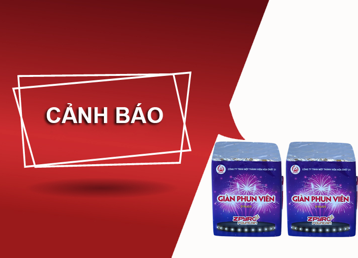 Cảnh báo về việc mua pháo hoa trực tuyến